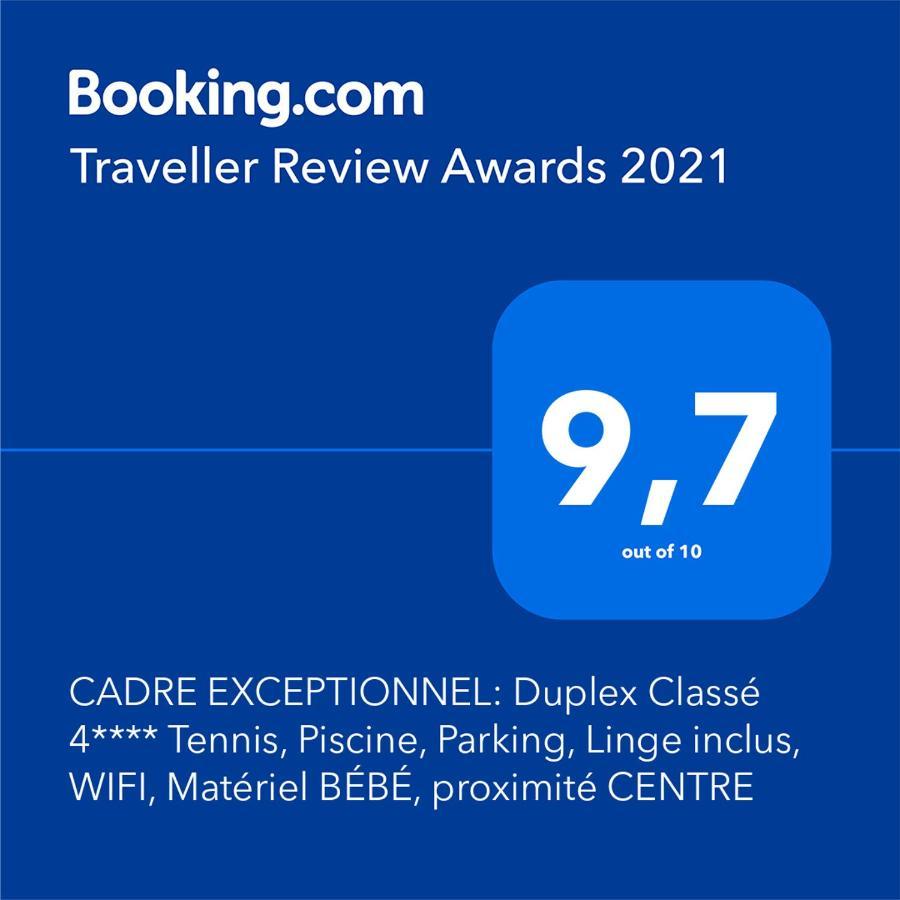 Cadre Exceptionnel: Duplex Classe 4**** Tennis, Piscine, Parking, Linge Inclus, Wifi, Materiel Bebe, Proximite Centre Deauville Eksteriør billede